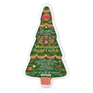 Scentsy MARASCHINO SUGAR COOKIE Scented Wax Brick Christmas Tree Holiday NIB